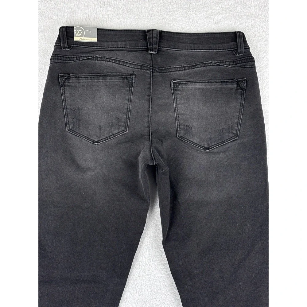Wit & Wisdom Ab'solution Jeans Slimming Panels Black Wash Size 4 NWT - Picture 11 of 14